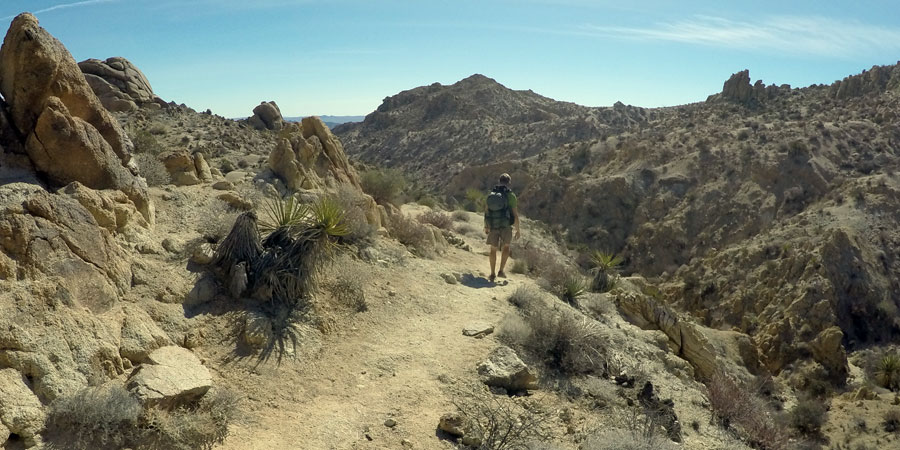 Overlooking approach canyon