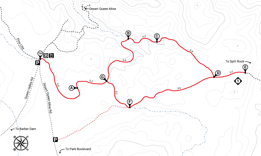 Hike Lucky Boy Vista Trail Map