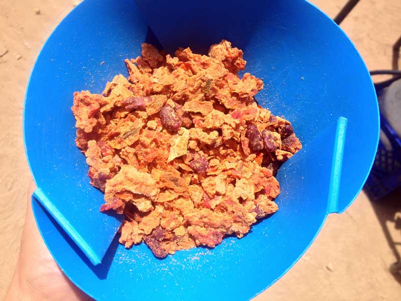 Dried chili in a bowl