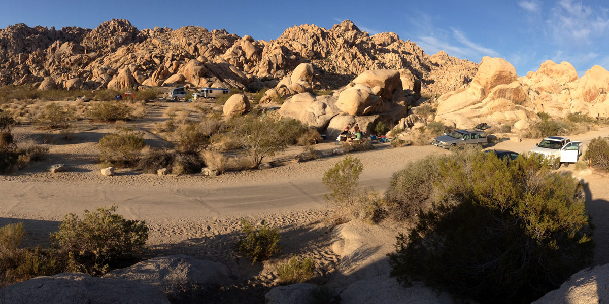 Indian Cove Campground at Sunset