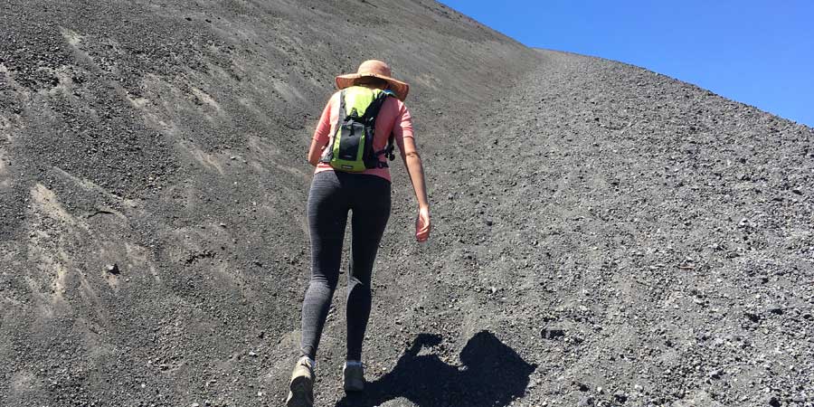 The ascent up Cinder Cone